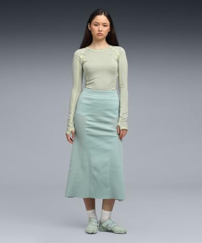 Puma | YONA Women's Medium Rise Ribbed Skirt | Light Moss | S