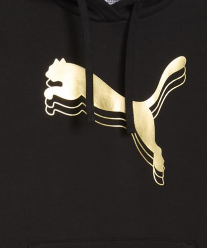 PUMA , Women, METALLIC Hoodie, Black-Metallic Gold, 2XL (68499651)