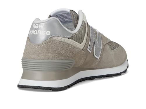 New Balance Women's 574 Core Sneaker, Grey/White, 8 Wide