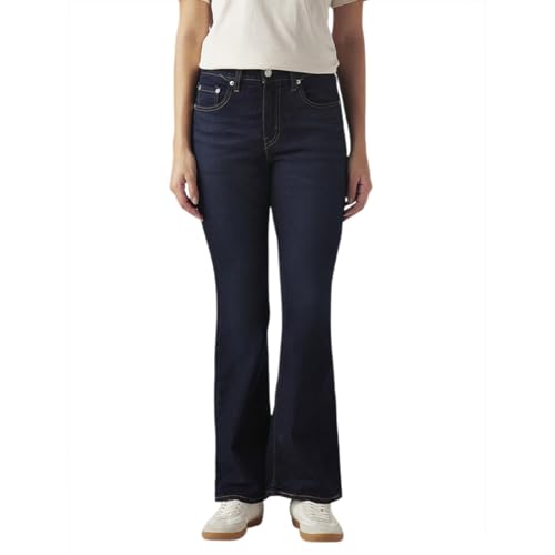 Levi's Women's 726 Dark Indigo Flared Fit High-Rise Jeans
