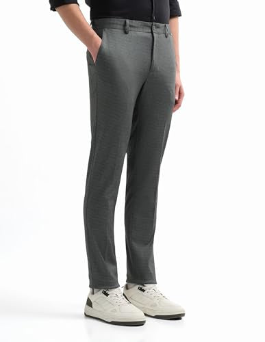 Super Slim Fit Textured Trousers