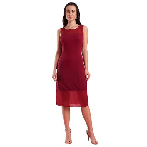 Globus Women Dress (GS567138_Maroon_XL)