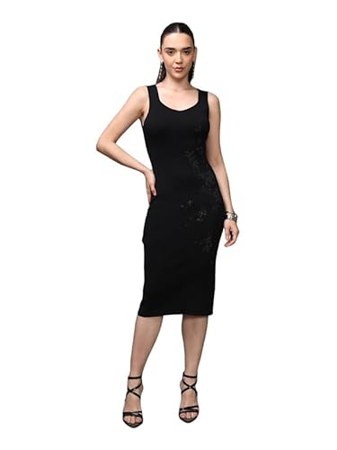 Kazo Diaz Midi Dress (Black_L)