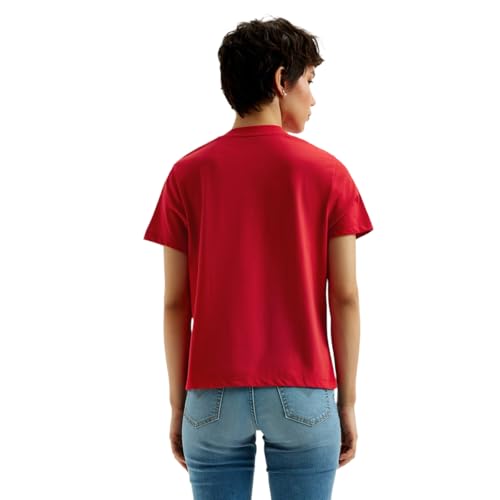 Levis Women's Printed Regular Fit T-Shirt