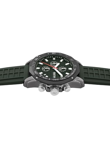 Kenneth Cole Reaction Chronograph Army Green Dial Watch for Men - KRWGO0070703