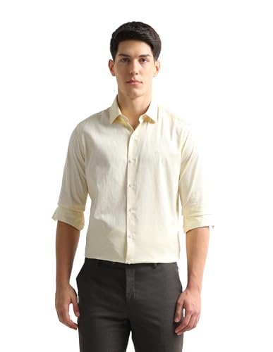 Arrow Yellow Formal Shirt_ARAEOSH3095_42