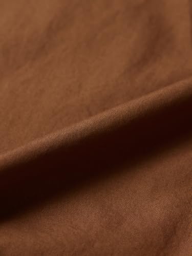 The Souled Store Daisy Women and Girls Full Length Collared Brown Embellished Cotton Relaxed Fit Breathable Shirt for Casual Wear Street Wear