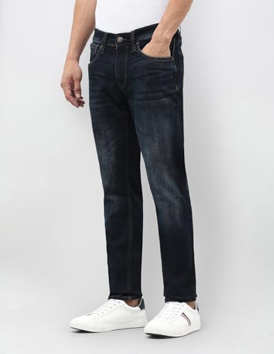 U.S. Polo Assn. Denim Co. Men's Brandon Slim Tapered Fit Blue Jeans (UDJEN1844_Blue_36)