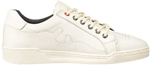 Lee Cooper Men White Leather Sneakers-8 UK (42 EU) (9 US) (LC3037A)