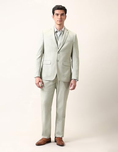 Arrow Men's Tailored Fit Three Piece Ceremonial Suit Light Green