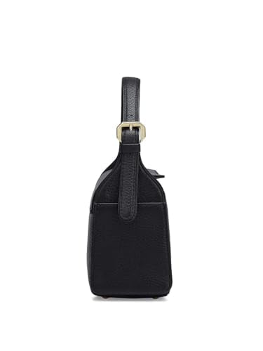 Da Milano Genuine Leather Black Sling (01681) (Small)