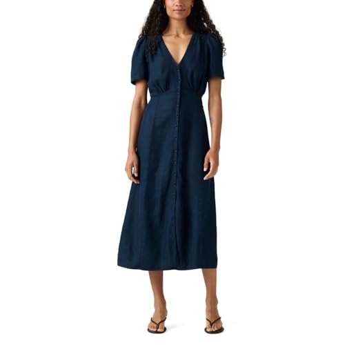 Levi's Women's Sarina Short Sleeve Midi Dress, Initial Take, X-Small