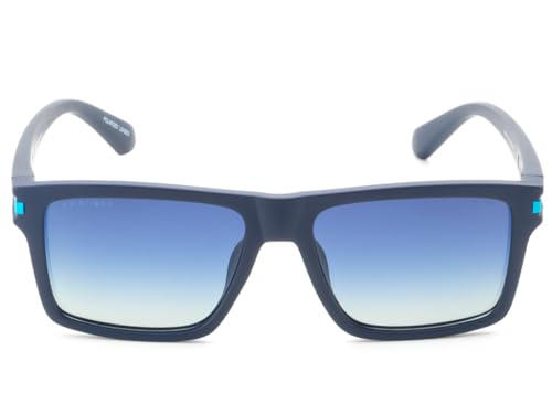 IRUS Men Rectangular sunglasses | 100% UV protection and polarized | Small Size | Blue Polarized Tri Acetate Cellulose lens