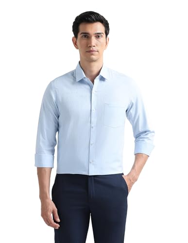 Arrow Blue Formal Shirt_ARAEOSH3077_39