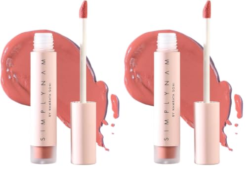 SIMPLYNAM Satin Soft Lip Crème | 1 Swipe Full Coverage | Hydrating, Creamy Matte Finish | 6-8 Hour Stay | Transfer-Proof & Smudge-Proof | Infused with Peptides & Squalane | Vegan | Reshma - Divine Rose