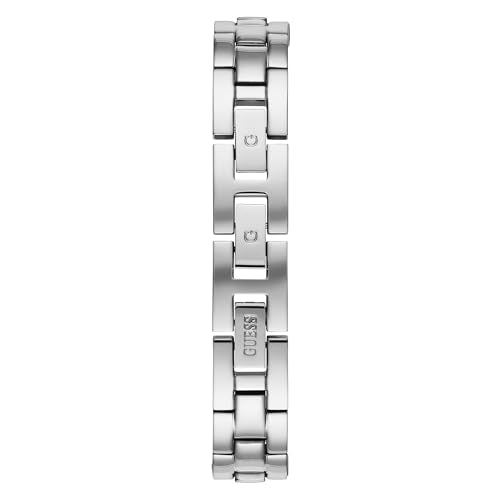 Guess Women Quartz Stainless Steel Analog Casual Watch, Color:Silver Dial-Toned (Model: U1009L1), Silver Band