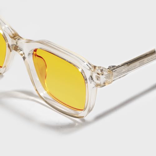 SAM AND MARSHALL DZONGU Sunglass I 400% UV Protection I Square Sunglass I Unisex