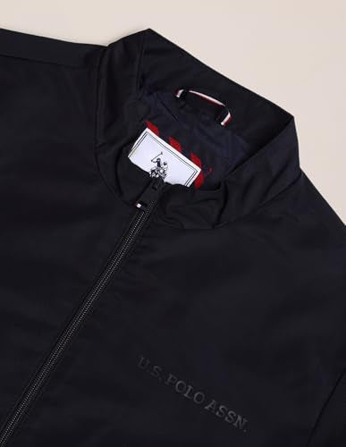 U.S. POLO ASSN. Mens Full Sleeve Transitional Jacket (USJCKS0654_NAVY_S)