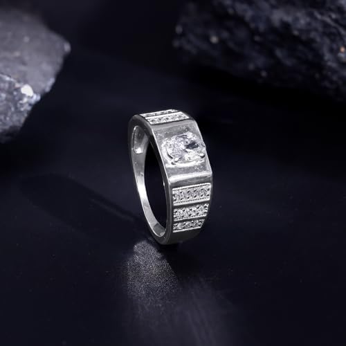 GIVA 925 Silver Signet Ring For Him, Adjustable | Gifts for Men and Boys | With Certificate of Authenticity and 925 Stamp | 6 Months Warranty