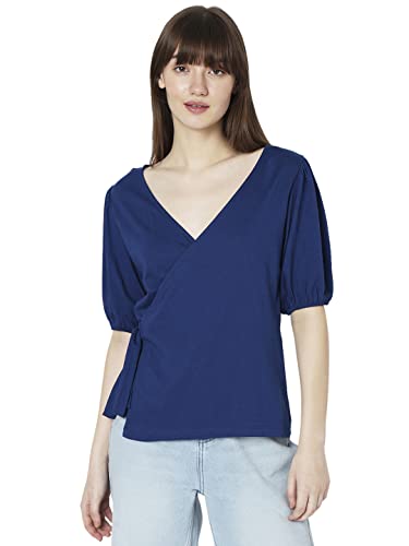 VERO MODA Regular Fit Top (10298320_Navy Peony_M)