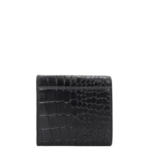 Da Milano Premium Leather Wallet for Women | Multi Compartment Travel Wallet - Black (10091A)