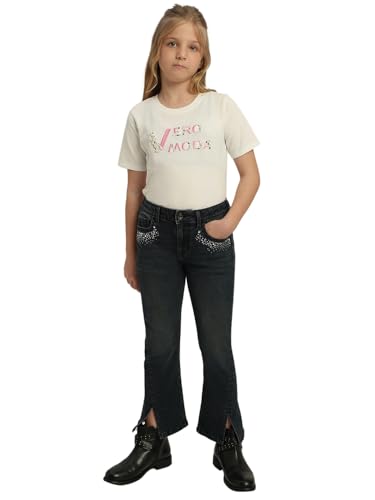 VERO MODA Girl Mid Rise Bootcut Blue Jeans