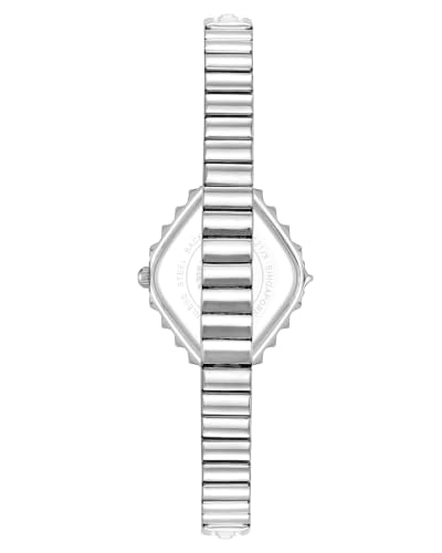 Anne Klein Women's Analog Watch, Silver-Tone Stainless Steel Bracelet | Mother-of-Pearl Dial