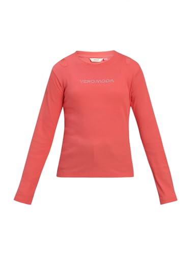 VERO MODA Girl Regular Fit Pink Tshirt