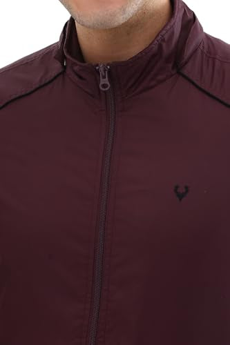 Allen Solly Men's A-Line Coat (ASJKQBOFK39280_Purple