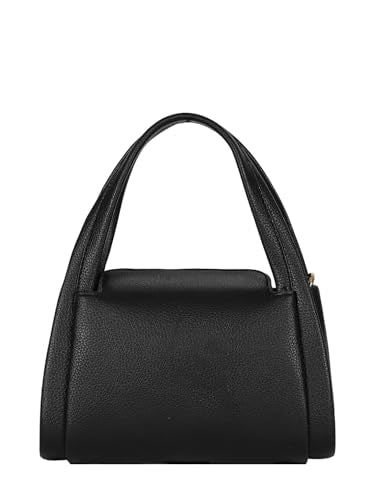 eske Adeline Vegan Leather Women Satchel (Black Saffiano)