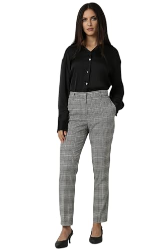 Van Heusen Women's Slim Casual Pants (VWTFFTRPP38322_Grey