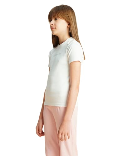 VERO MODA Girls Regular Fit White T-Shirt