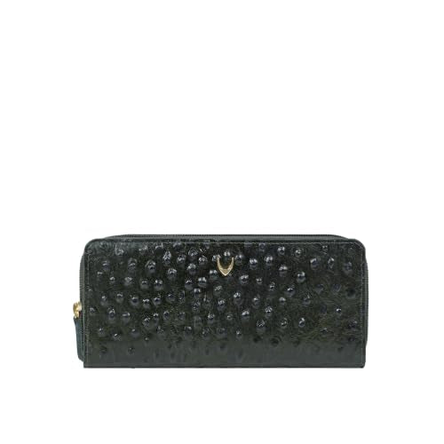 Hidesign Women's Genuine Leather Double Zip Around Wallet