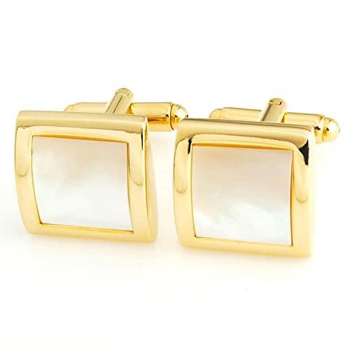 Peluche All Time Sexy: Studded with Natural Mother of Pearl (Semi Precious) Cufflinks for Men