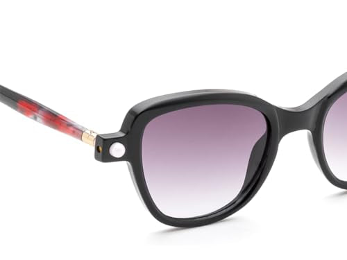 IRUS Women Cat Eye sunglasses | 100% UV protection | Small Size | Grey Gradient Polycarbonate lens