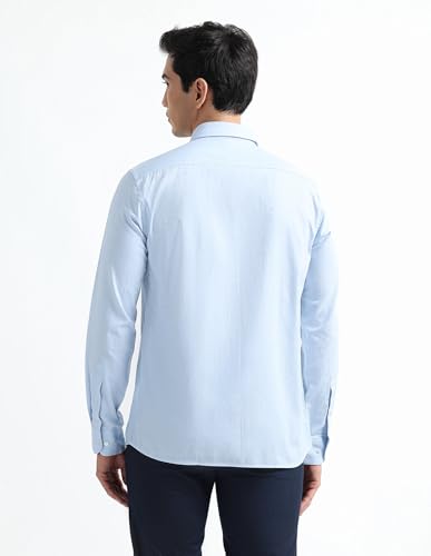 Arrow Blue Formal Shirt_ARAEOSH3077_39