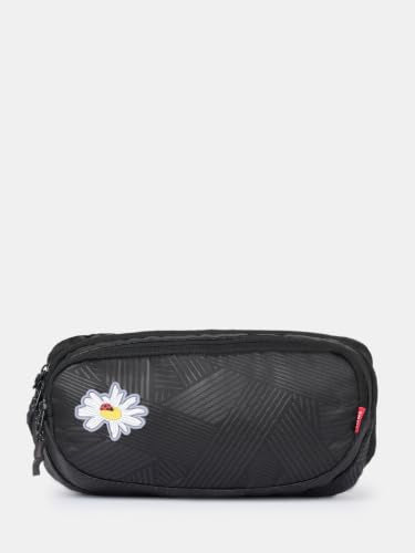 Wiki(Petal Fannypack Luggage Trolley Bag)-25.4 cm, (3L), Lightweight Polyester, No Lock, Premium Anti-Theft Zippers, 360° 8 Silent Wheels, Carry On Trolley, Blue(SLD_Blu)