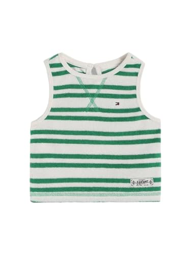 Girls Slim Fit Striped Cotton T-Shirt