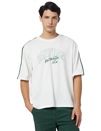 Levi's Men's Printed Relaxed Fit T-Shirt White