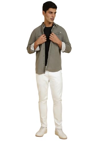 Allen Solly Men's Slim Jeans (ALDNATRF642121_Beige