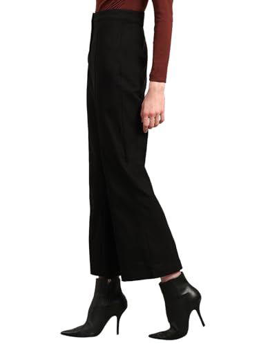 VERO MODA Womens Bootcut Pants Jet Black