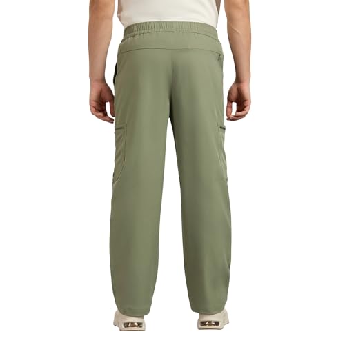 Skechers Men's Regular Pants (PT0095ID-BSGE_Brown/SAGE
