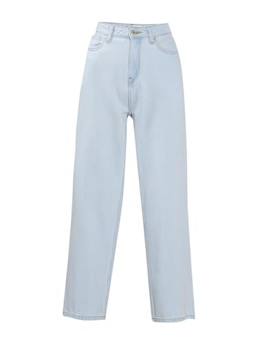 Vero Moda Women's Wide Leg Mid Rise Light Blue Jeans