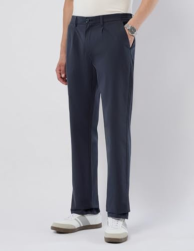 U.S.Polo Association Men's Mid Rise Riley Straight Fit Trousers (USTRO044R_Navy_30)