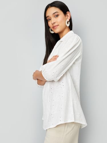 Max Women's Regular Fit Tunic (ET54008C_White