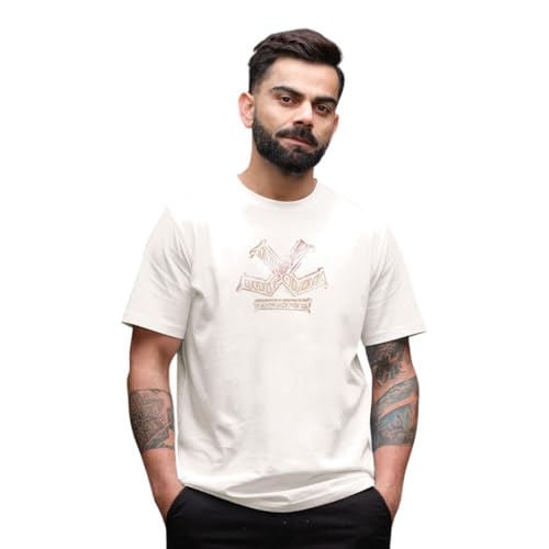 WROGN Men's 180 GSM Pure Cotton T-Shirt | Graphic Print | Slim Fit