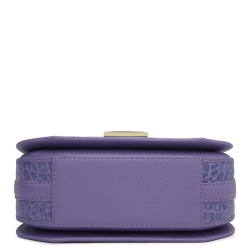 Da Milano Genuine Leather Purple Sling Bag (01791) (Small)