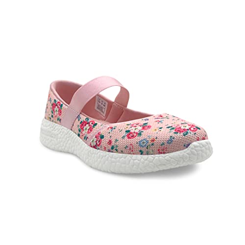 KazarMax Kids Girl's Peach Ballerinas - 3 UK