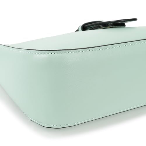 Fastrack Solid Sling Bag For Women, Girls and Ladies | with Buckle Accent and Zipper Closure | Detachable Sling Strap | Slings For Casual Carry | Ladies Purse Handbag, Green