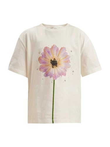 VERO MODA Girl's Regular Fit White T-Shirt